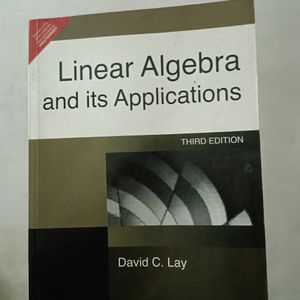 Linear Algebra And It's Applications by Lay