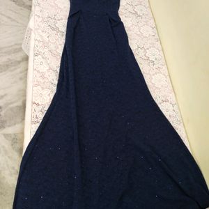 Dark Blue Party Wear Gown