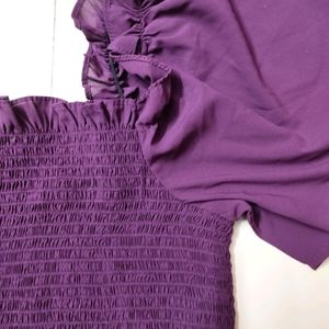 HARPA casual purple top