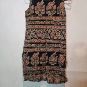 Kurti With Kalamkari Print