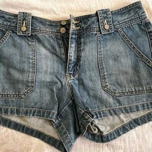 Low Waist Denim Shorts