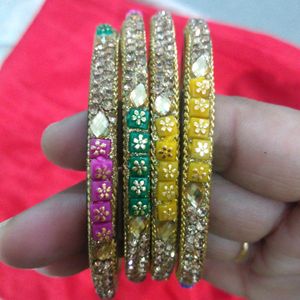 Beautiful Multi Colour Glass Bangles