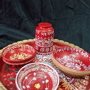 Handmade Dinner Set With Soil