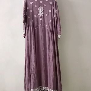 Chicken Khari Frock And Plazo Sale