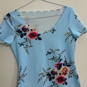 Blue Summer Casual Top