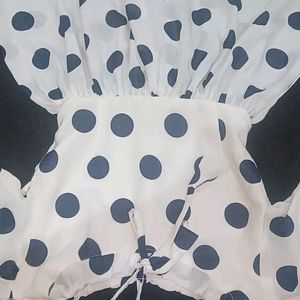 Brand New Polkadot Top For Girls