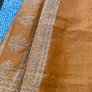 Orange Saree With Blouse