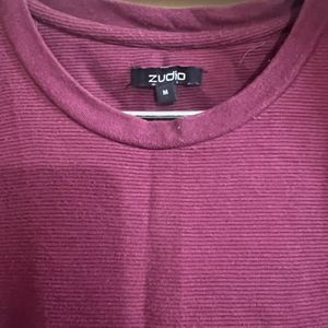 Zudio Men Green & Pink T-shirt Combo- M