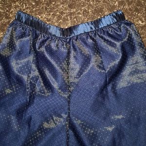 Traditional Blue Palazzo Pant