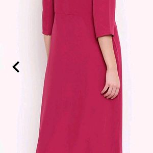 MAGENTA  Middle Slit Flared Kurta..Grab It's