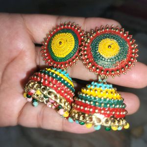 Multi Colour Earings