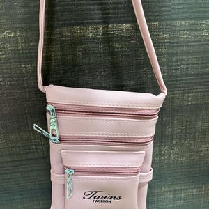 Pink sling bag