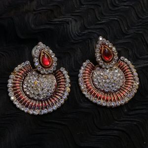 Stone Earings Red