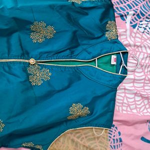 Rama Green Festive Kurta - XL