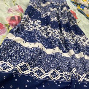 Blue And White Floral Dress