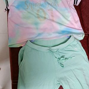 Pantaloons T-shirt And Bottom Set