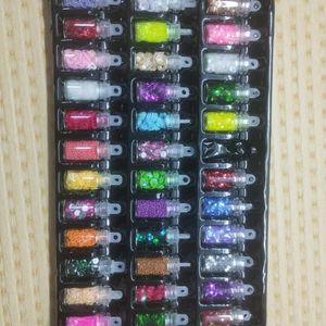 Nail Art Glitter With Different Color