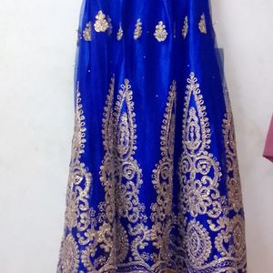 Ethnic Blue Skirt