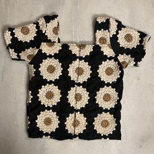 Embroidered Front Open Shrug