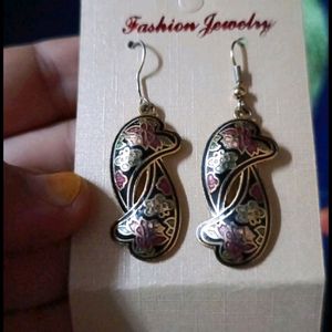 Designer Black Earrings