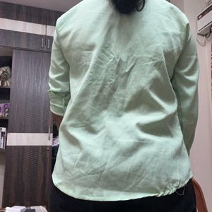 Green Textures Oversized Shirt