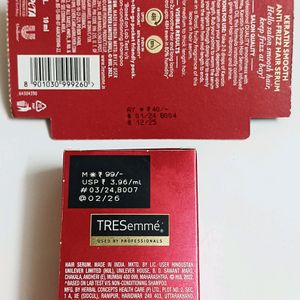 Combo of 2 Tresemme Keratin Smooth Anti-Frizz Hair Serum