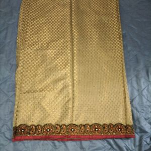 Saree Golden Brown Colour