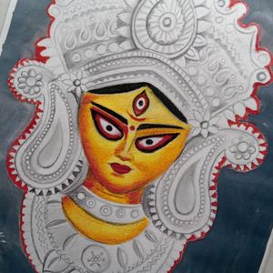 Duraga Maa Painting Handmade Draw