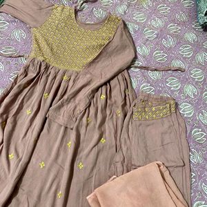 Anarkali Kurta Palazzo With Dupatta 💖👌