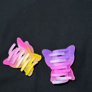 Korean Butterfly Hair Claw Clip Pack Of 2