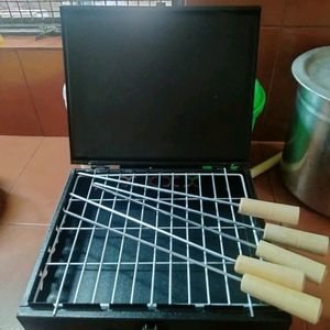 Small Potable Coal Grill With Good Design