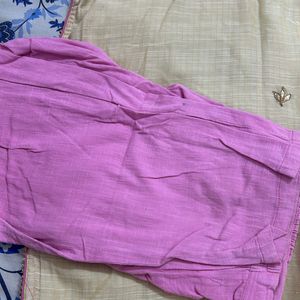 Chanderi Kurta Paired With Trouser