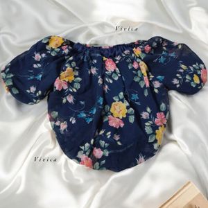 Cute Floral Crop Top M Size New