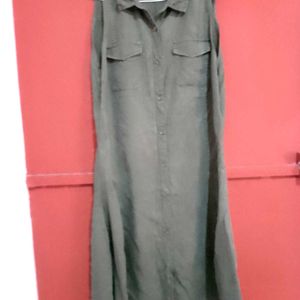 Cute Olive Shirt Dress