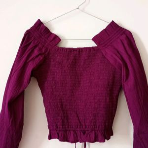 Violet Crop Top