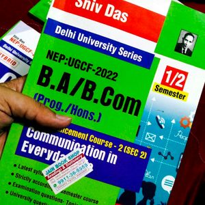 DU Bcom 1st Year Books 📚 (Shiv Das)