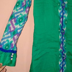 Green Straight Kurti