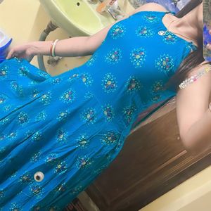 Blue Maxi Party Wear dress