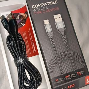 New Boat Type C Charging Cable