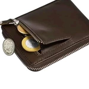 Men Trendy Blue Round Ziper Wallet