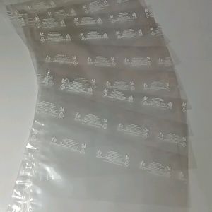 10 Transparent Plastic Bags