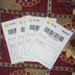 10 Free Up Non Sticky Colourful Shipping Labels.