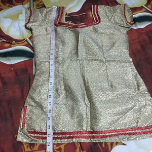 Golden Lehenga Choli With Dupatta