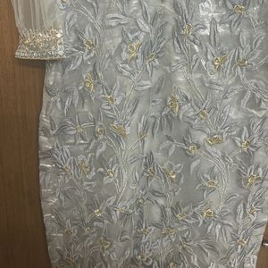 Silver Embroidery Kurta