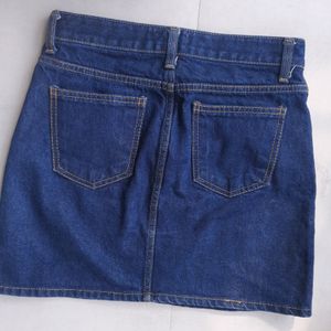 Blue Denim Skirt For Women