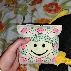 Duck And Smiley Face Small Pillow