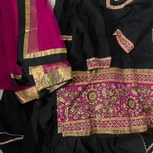 Beautiful Black Traditional Sharara Set