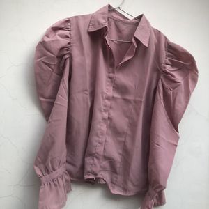 Shirt With Puff Sleeves