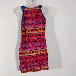 Global Desi Quirky Printed Dress