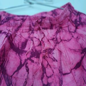 A Beautiful Tie Dye Skirt Pink Magenta Design